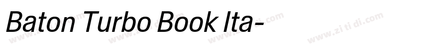 Baton Turbo Book Ita字体转换